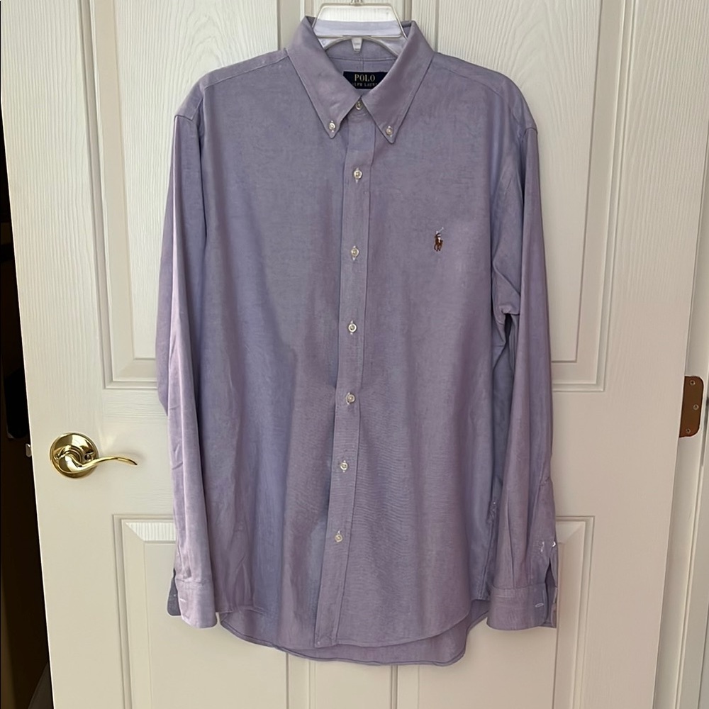 Polo by Ralph Lauren Purple Dress Shirt Long Sleeves